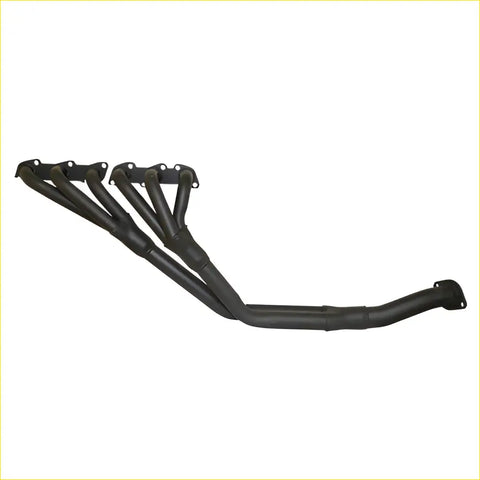 Black matte finish aftermarket exhaust manifold with multiple tubes for redback headers holden commodore 1986-1988 calais