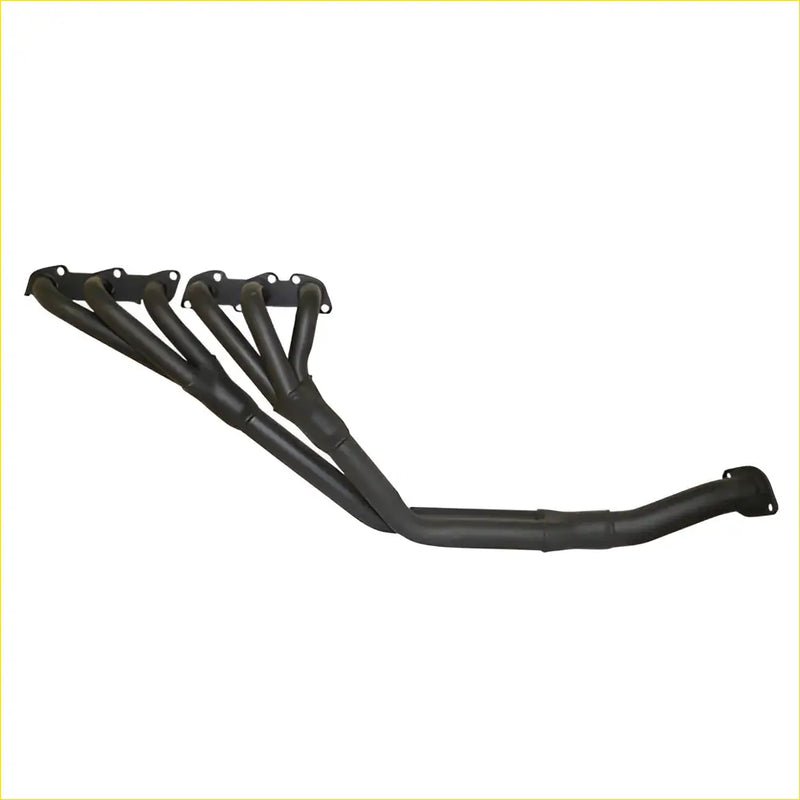 Black matte finish aftermarket exhaust manifold with multiple tubes for redback headers holden commodore 1986-1988 calais