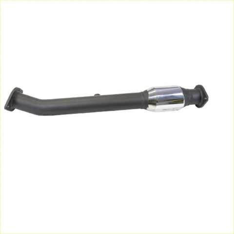 Black and chrome redback highflow bullet cat catalytic converter with sleek curved design for ford falcon ea eb ed ef el au
