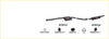 Black redback performance 2.5 inch exhaust system for holden commodore vu vy v6 with central resonator and red logo