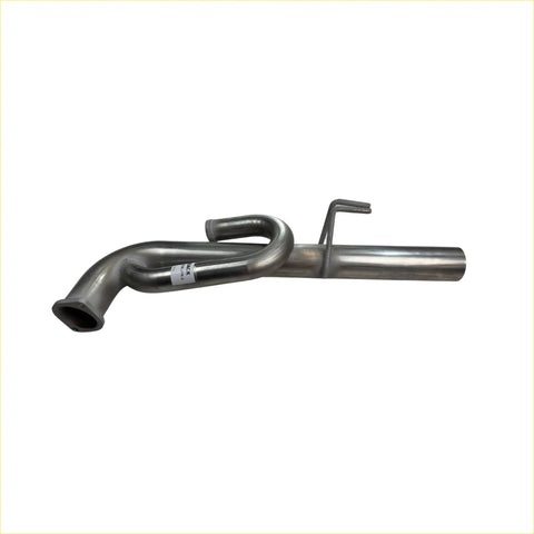Shiny metallic redback performance anti drone exhaust manifold with curved pipe and label for holden commodore ve vf