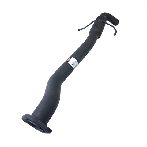 Black rubber coolant hose with curved design and reinforced ends for redback performance exhaust holden commodore vs ute 2.5 inch
