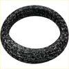Black textured rubber gasket with braided fibrous surface for redback performance exhaust system ford falcon 1991 back side