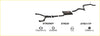 Black redback performance exhaust system kit with central resonator and curved pipes for ford falcon sedan v8 ea-el