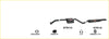 Black Redback performance exhaust system for Holden Caprice with central resonator and red logo accents