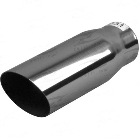 Redback Exhaust Tip SS Angle Cut 63x75x200mm
