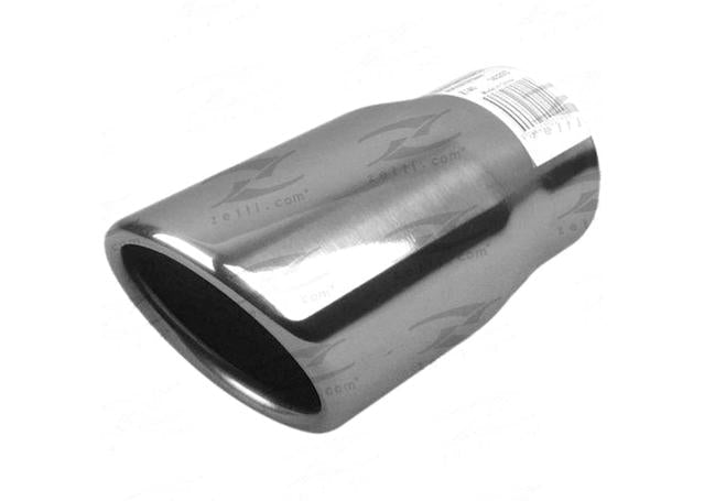Redback Exhaust Tip SS Angle Cut Rolled 50x63x200mm