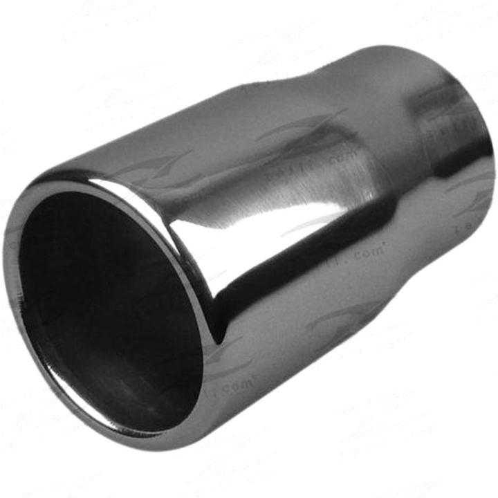 Redback Exhaust Tip SS Straight Cut Rolled 57x63x200mm