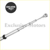 Replacement amfm power antenna mast for toyota land cruiser with silver telescopic shaft black rubber grip chrome ends