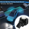 Black plastic reverse backup parking sensor with white cap for toyota prius 2016-2018 shown from back side