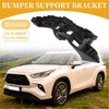 Rh front bumper support bracket for toyota highlander 2014-2016 black plastic with molded contours and mounting points