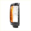 Black plastic rhs corner light with clear lens and amber section for mitsubishi triton l200 colt dodge ram 50
