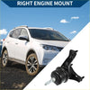 Right engine motor mount for toyota highlander 2009-2013 black rubber and metal part shown from the back side