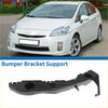 Black plastic right front bumper retainer bracket support for toyota prius 2004-2009 shown from back side