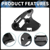 Right front bumper support bracket for Toyota Tundra 2007-2014 made of black plastic with molded cutouts and mounting holes