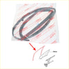 Right glass run channel black rubber weatherstrip for toyota hilux 2-door window seals 1988-1997 back side