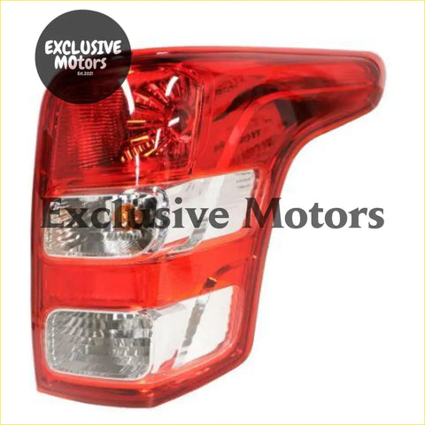 Right-hand tail light for mitsubishi triton 2015-2019 red plastic assembly with clear lens and internal bulb components