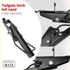 Black metal right hand tailgate latch assembly for ranger 500 570 800 gem e2 e4 with sturdy clip and mounting hardware
