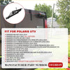 Black metal right hand tailgate latch assembly for polaris ranger 500 570 800 gem e2 e4 shown from back side