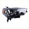 Right led headlight assembly for toyota 4runner 2021–2024 with clear lens black housing and orange turn signal