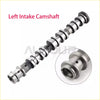 Silver metallic left intake camshaft with evenly spaced lobes and black rubber seals for jeep dodge chrysler ram