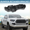 Black plastic right rear bumper retainer bracket for toyota rav4 2016-2018 shown from back side