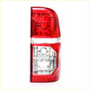 Right rear tail light for toyota hilux sr5 2011-2015 with red and clear plastic and a modern angular design