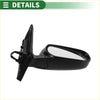 Right side door mirror for toyota rav4 2009-2012 in gloss black plastic with sleek curved housing and reflective glass