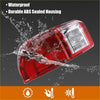 Right side led tail light assembly for toyota tacoma 2016-2019 red glossy plastic with clear lens and internal led array