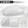 Right side mirror cover cap for toyota prius 2016-2019 white glossy abs plastic shown from the back side