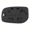 Black plastic right side mirror housing with molded clips for toyota 4wd ute offroad 2010-2015 shown from back side
