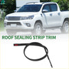Right side black rubber roof sealing strip with red accent for toyota hilux sunroof trim 2005-2015