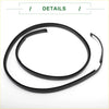 Right side black rubber weather stripping seal for toyota hilux sunroof trim 2016-2020 back side view