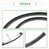 Black rubber right side roof sealing strip with white adhesive and molded plastic end cap for toyota hilux sunroof trim
