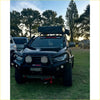Black rugged offroad 4wd ute with rockarmor nz front bumper and roof rack for isuzu dmax 2020 plus