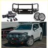 Black rock armor elite bullbar frontal combo with led lights and winch mount for isuzu mu-x 4wd ute offroad