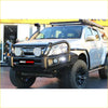 Black rockarmor elite steel bullbar with integrated led lights for isuzu dmax 2012 2017 4wd ute offroad use
