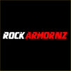 Rockarmonz gift card with bold red and white logo on a black background perfect for gifting fans