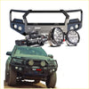 Black rockarmor gt steel hoop bullbar combo pack front bumper with led lights and winch mount for ford ranger 4wd ute offroad