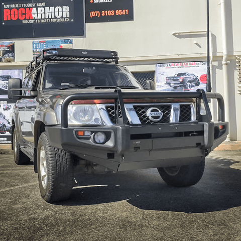 Rockarmor Premium Steel Bullbar - Nissan Patrol Gu1 97- 09/2004 (Full Bar Replacement)