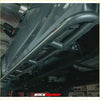 Black metal rock guard with rugged tubular design and visible welds on rockarmor rock pack toyota 79 model