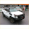 White ford ranger ute with black rockarmor steel rockslider side steps and offroad accessories for 4wd use