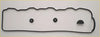Black rubber rocker cover gasket with three circular mounting points and semi circular cutout for mitsubishi l200 shogun pajero