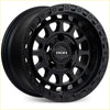 Black matte finish roh alloy assault wheel 17x9 with rugged multi-spoke design and bold cutouts