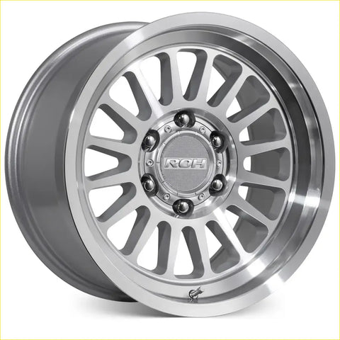 Silver roh apollo 17x9 rch alloy wheel with polished multi-spoke design and 6x139.7 bolt pattern and 12 offset