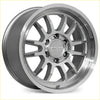 Silver-finished roh arc 17x9 roh alloy wheel with multi-spoke design and machined center cap in silver