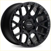 Black roh crawler alloy wheel with rugged multi-spoke design and matte finish 17x9 6x139.7 40 offset