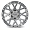 Silver metallic roh crawler alloy wheel with bold geometric spokes and black lug nuts 17x9 6x139.7 40 offset