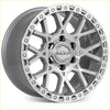 Silver and gray two-tone roh crawler 17x9 alloy wheel with rugged geometric spokes and roh logo center cap
