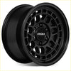 Black matte-finish roh lotus 17x9 alloy wheel with rugged multi-spoke design and 6x139.7 bolt pattern